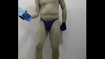 Zentai exercise dumbbell water bottle