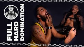 FULL HARD DOMINATION - SPANKING - BALLBUSTING - FOOT FETISH - TATTOED MAN - WHIPPING - MALE DOMINATION - WHIPS - FEET - LEATHER