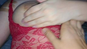 sensual lenceria roja para mis fans