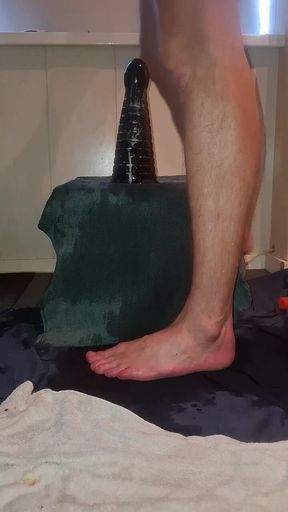 Solo Gay Twink - Piramid Dildo Ride