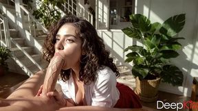 my ex gave me a blowjob right at her workplace because she really wants to get back together with me. her deepthroating and the way she swallowed my cum convinced me[ai]