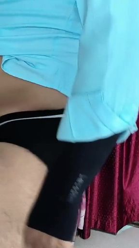 Must-see moment from &quot;When my brother-in-law came home, we both had fun sex and rubbed his thick cock on our pussy!&quot;