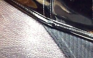 Gabrielle's lovely locks (female mask, trans, crossdress, mask, BBW, wig, corset, high heels)