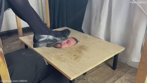 Resting My feet on slabe's disgusting face