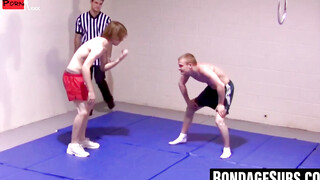 Hardcore Wrestling Action - Naked Brawl Between Hunks