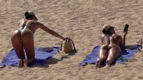 Beach MILF Anal with Voyeur Resort Amateur