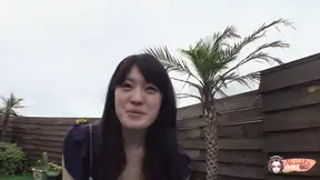 Asian babe sucks cock in restaurant, then gets plowed in shower