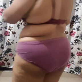 horny big boobs Indian bhabhi getting ready for her sex night part 2