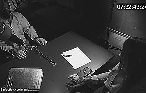 TS attorney bound and fucked killer