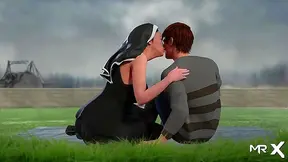 Voluptuous Anime Babe Lures Partner into Sunny Rendezvous for Hot Encounter