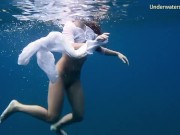 Tenerife babe swim naked underwater