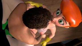 dexter s sweet step-mom missionary sex on the table - dexter s lab parody