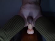 SISSYGASM ORGASM HANDS FREE CUM BIG DILDO