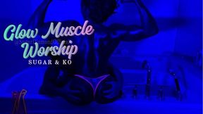 Topless Muscle worship Sugar Diamond ft. KO
