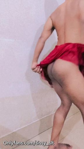 Iconic moment from &quot;Small cock shemale sexy and exotic nude dance video&quot;
