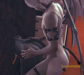 Zhongli gets railed raw and cum-filled in furry yiff threesome