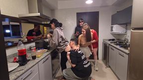 Two Friends Share a Big Cock, Threesome in the South! Knock Knock Stream