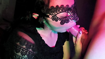 ¡Fucking a Sexy Masked Goth Girl in Her Black Dress! Full Movie Part 1