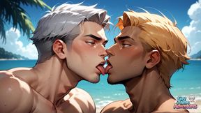 All Right, Wild Bitch, Prepare for the Greatest Beach Muscle Orgasm! Splash and Ripple with These Outstanding Gay XXX