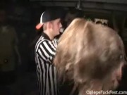 Jello party coed sluts wrestle in voyeur party scene