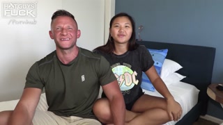 Ripped DILF Heath Hooks Up With A Thick Asian Teen For His First Porn!