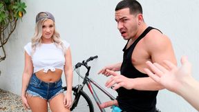 Threesome With Hot Bike Thief