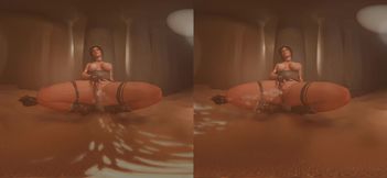 Lara Croft - Shameless Slut Cums & Squirts in the Desert
