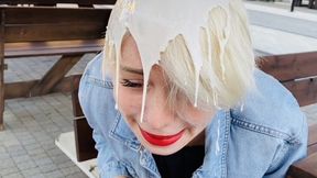 She got me messy right in the cafe!