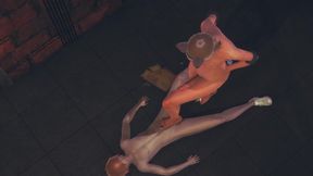 Yaoi Femboy - Sissy Nobu Footjob