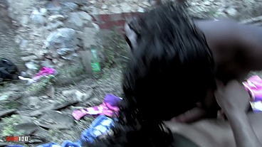 Ebony goddess with big natural boobs hard fucked