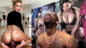 ass clapping the fuck out of a fat ass ballerina, ai generated