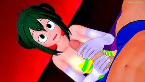 Tsuyu Teaches Froppy Pleasure Lessons in Tight Swimsuit – My Hero Academia Heat