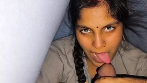 Indian cutie's gigantic cock&#x1F32D; worship extravaganza