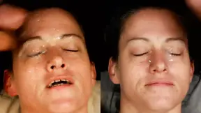 Dirty Dees' homemade double cumshot side by side split screen.