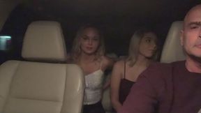 Tied Ride 4K-Blake LaVista and Rosie Satin get put in bondage by Iber driver