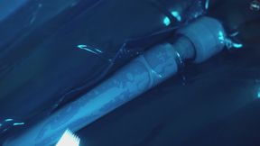 Supergirl gets eaten by a orca whale experiencing vibrations and orgasms