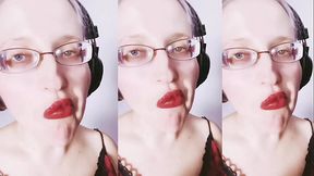 ASMR Chocolate and lipstick