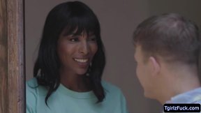 She-Male natassia dreams take 2 cocks in 3way