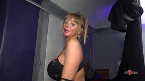 submissive big tits girl totally creampied in foursome