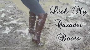 Lick My Casadei Boots