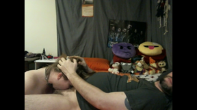 Young Red Head Face Fucked by The Older Man