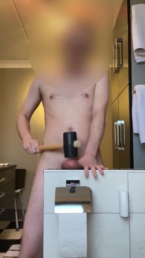 Captivating moment from "Nearly Destroying My Sore Right Ball"