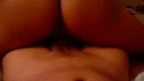 Scorching hot and curvy next door babe moans while riding my shaft