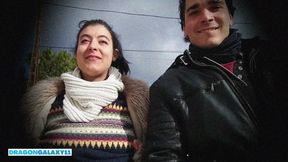 My stepsister and I doing dirty things on the street and then at home