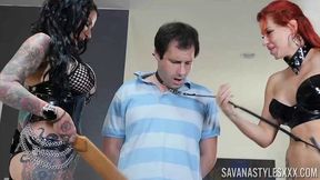 Consummate Savana Styles and Jenevieve Hexxx's pussy licking sex