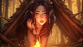 Thessia And The Hunter Asmr Joi Ahegao Face With Car Toon