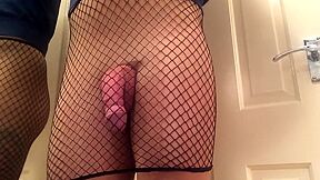 Black Fishnet Mini Skirt Surprise