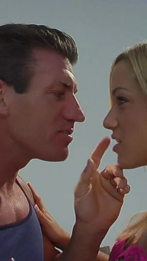 Emotional moment from &quot;Once the photo shoot ends Britney Young cannot resist the temptation of grabbing his cock&quot;