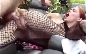 Girl rides gear shifter and a cock