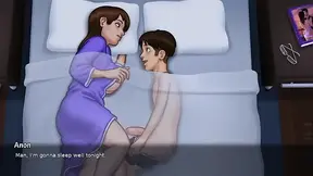 Stepmom seduces stepson under the covers